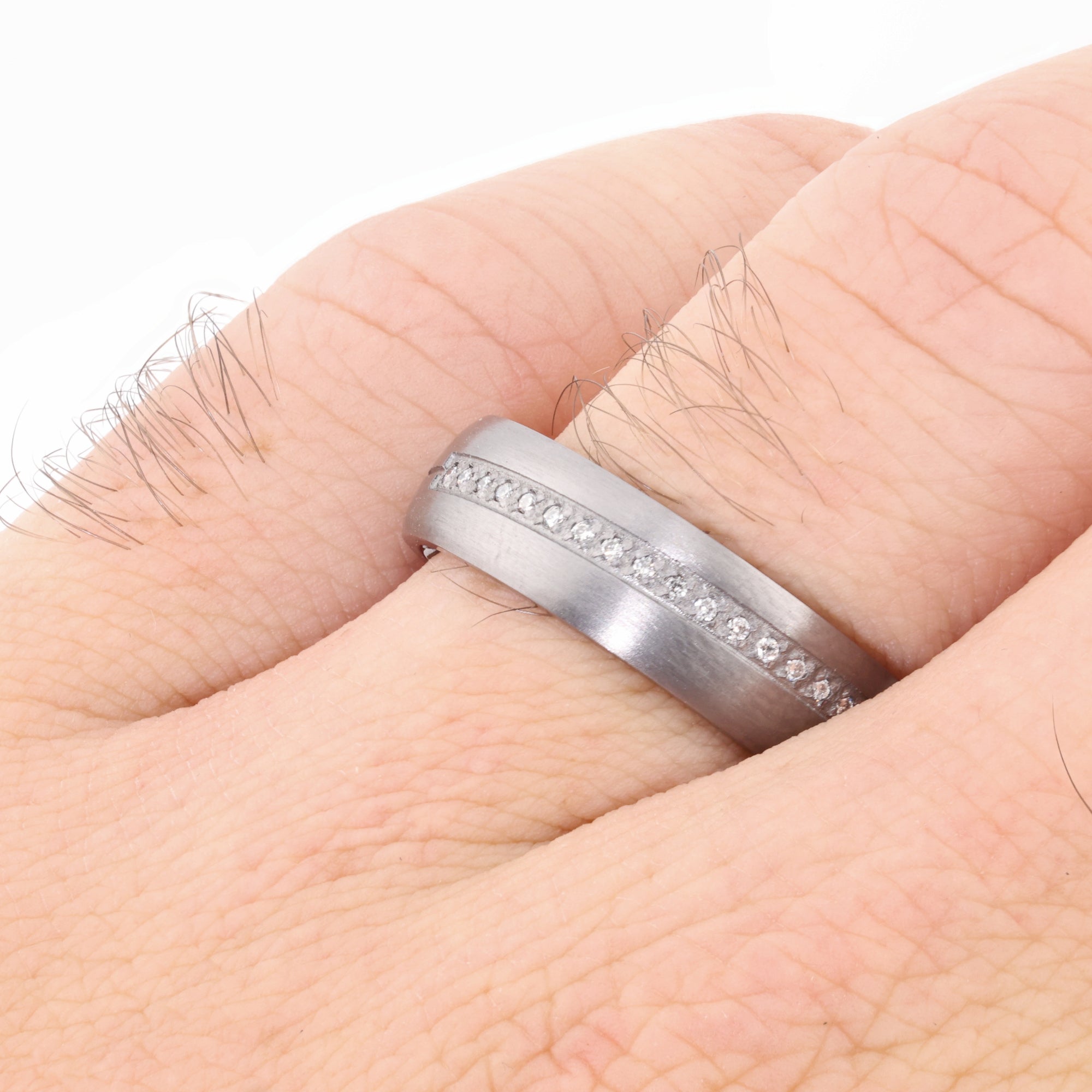 King Diamond Tantalum Ring