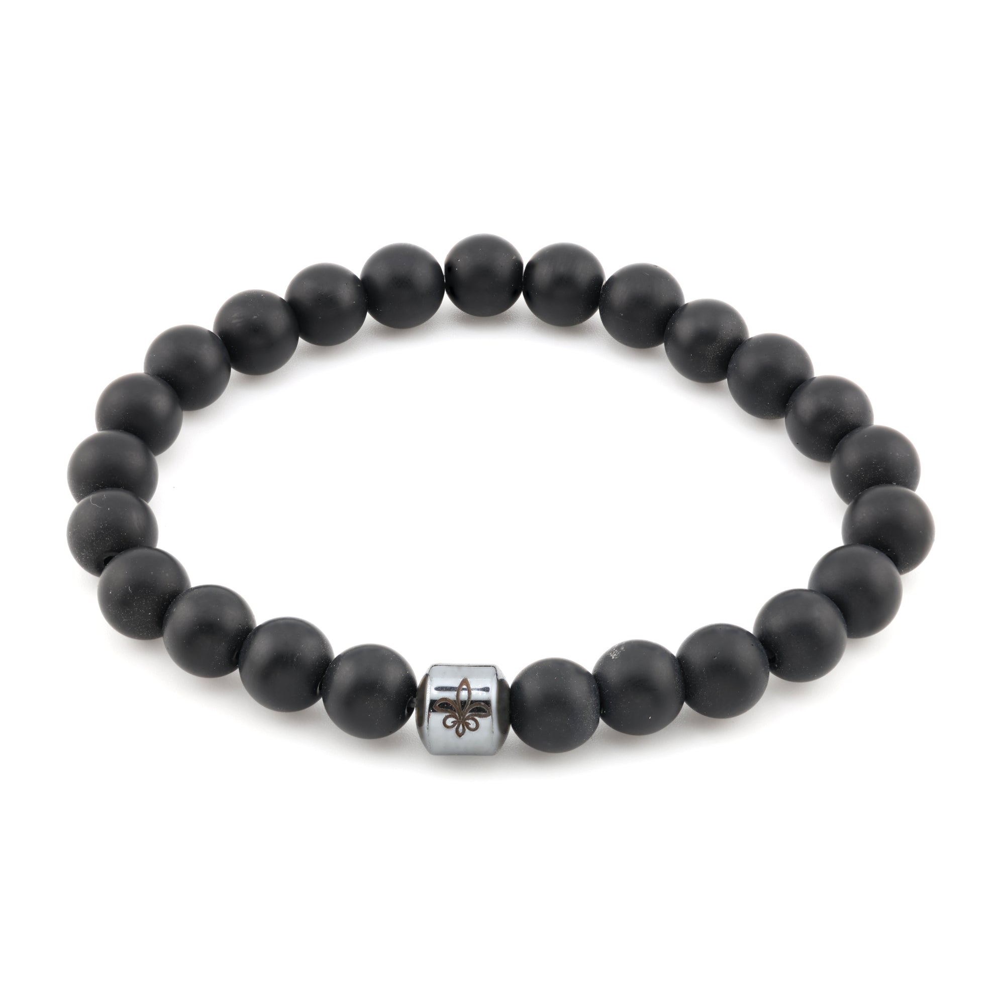 Black Matte Stone Bracelet