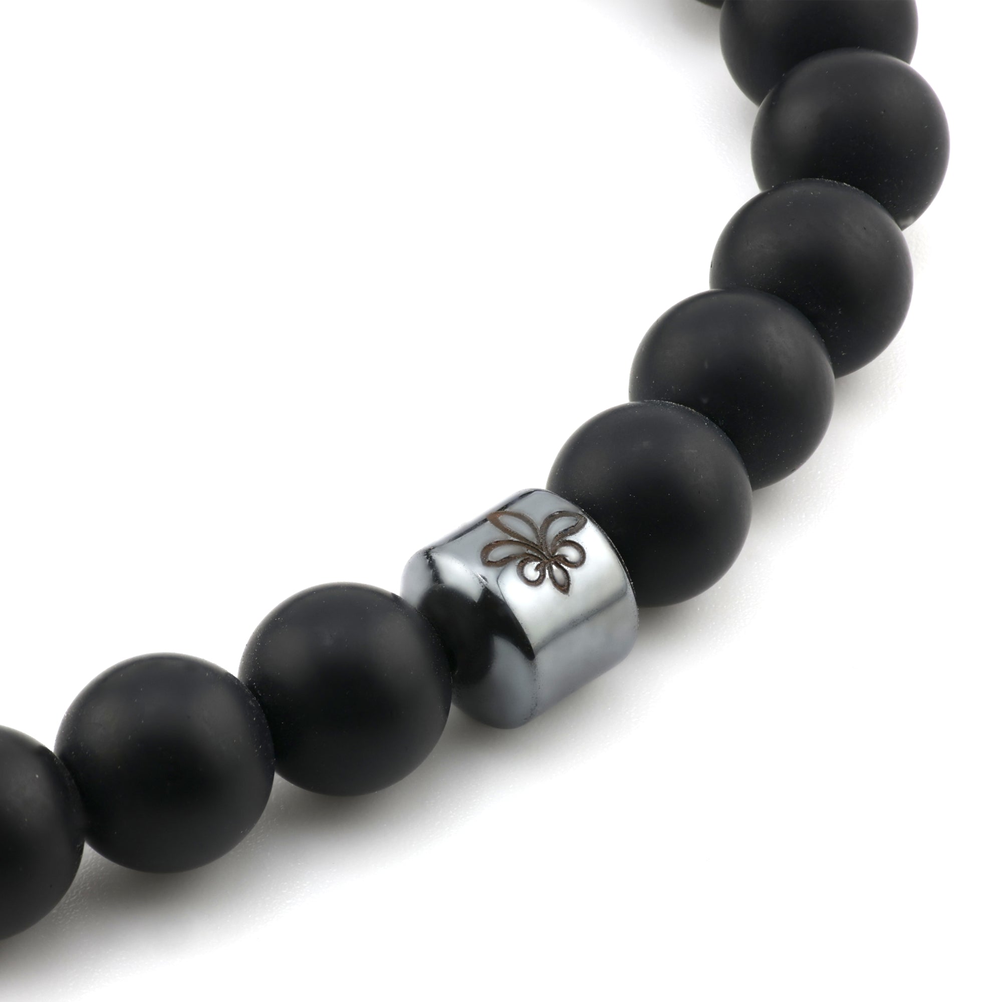 Black Matte Stone Bracelet