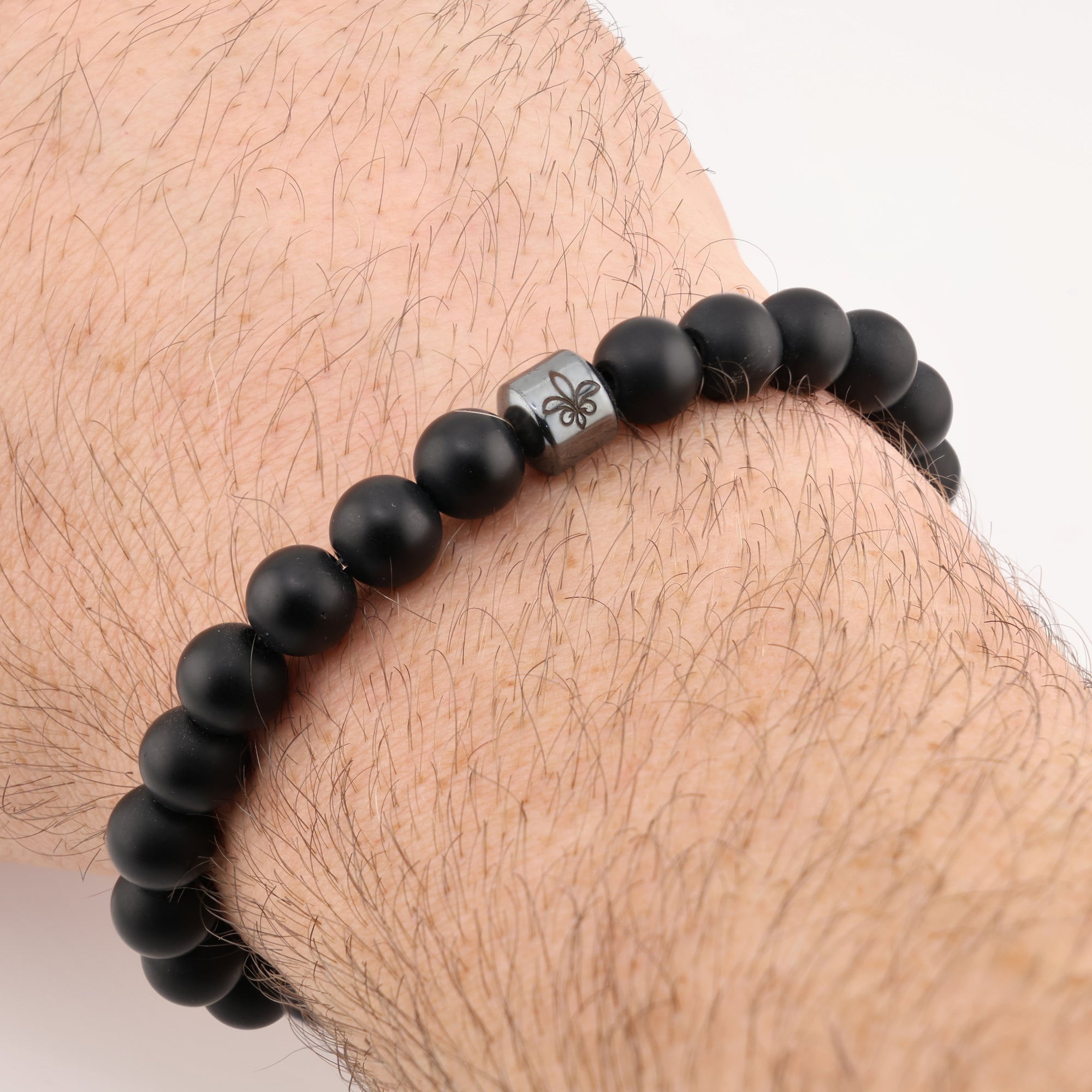 Black Matte Stone Bracelet
