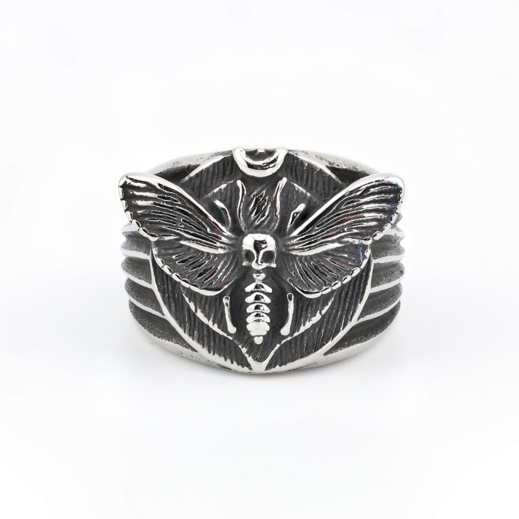 Nocturne Death Moth Signet Ring