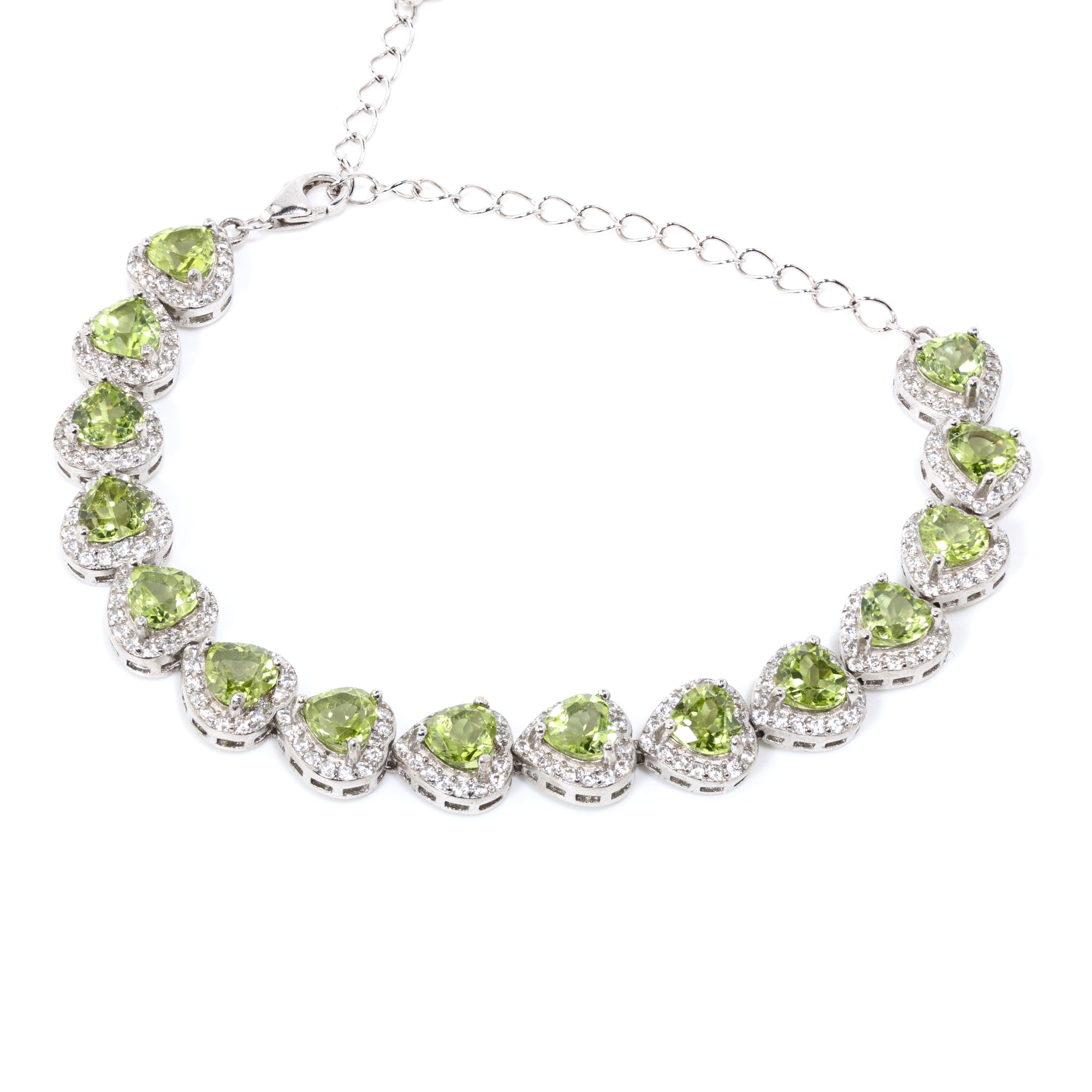 Peridot Vita Heart Bracelet