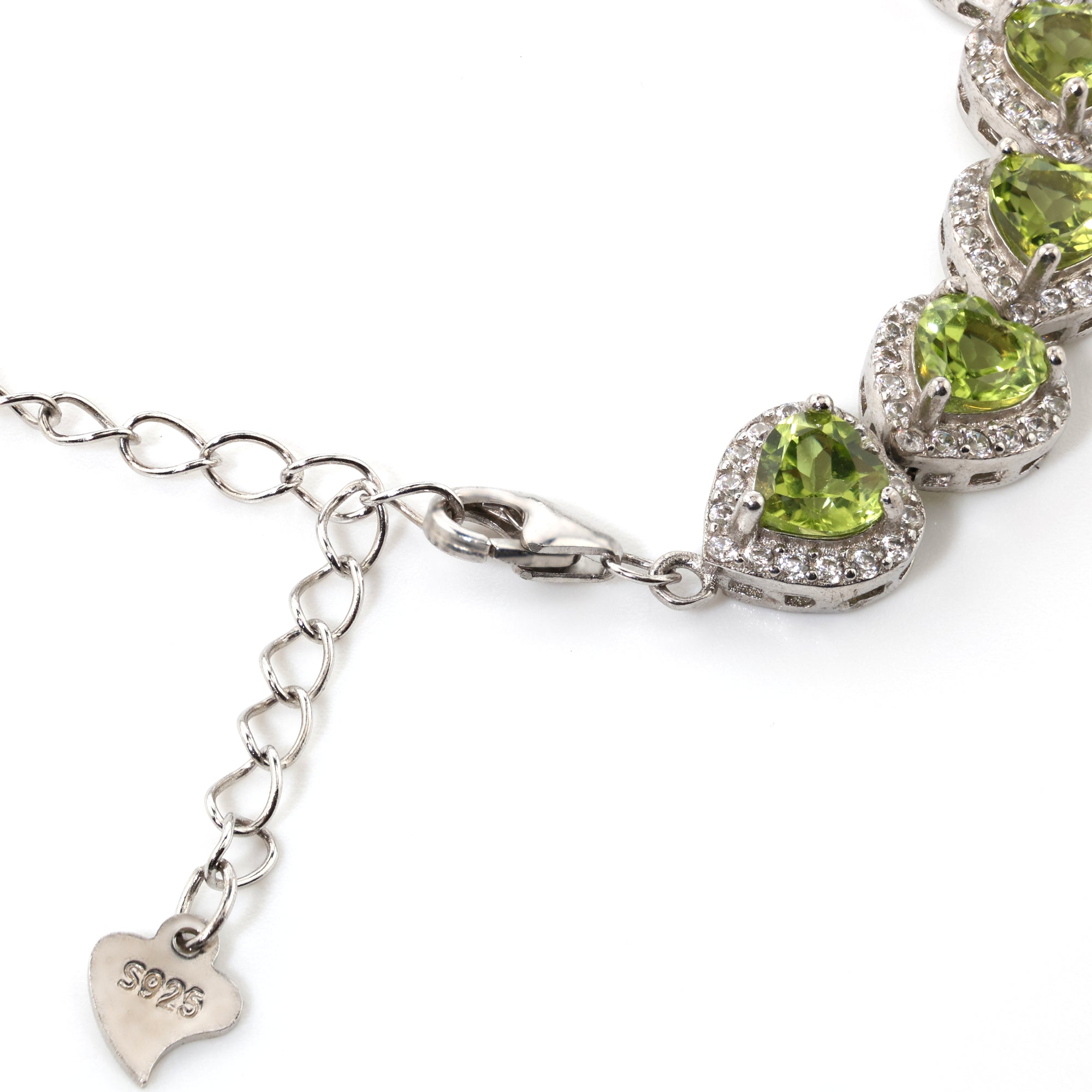 Peridot Vita Heart Bracelet