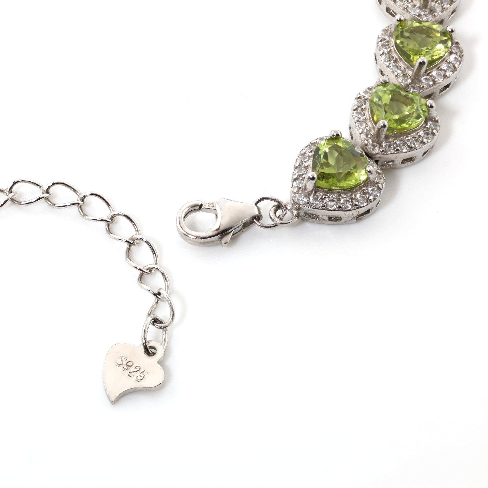Peridot Vita Heart Bracelet