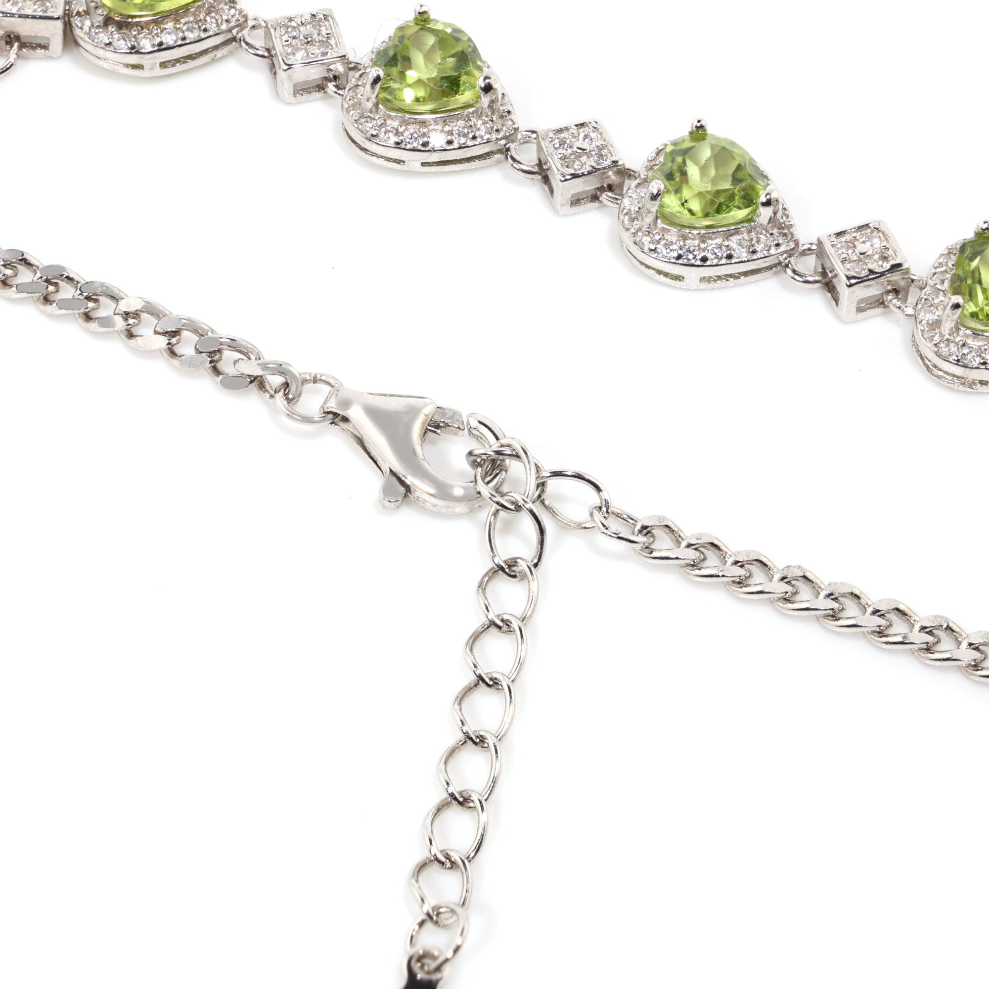 Peridot Heart Bracelet