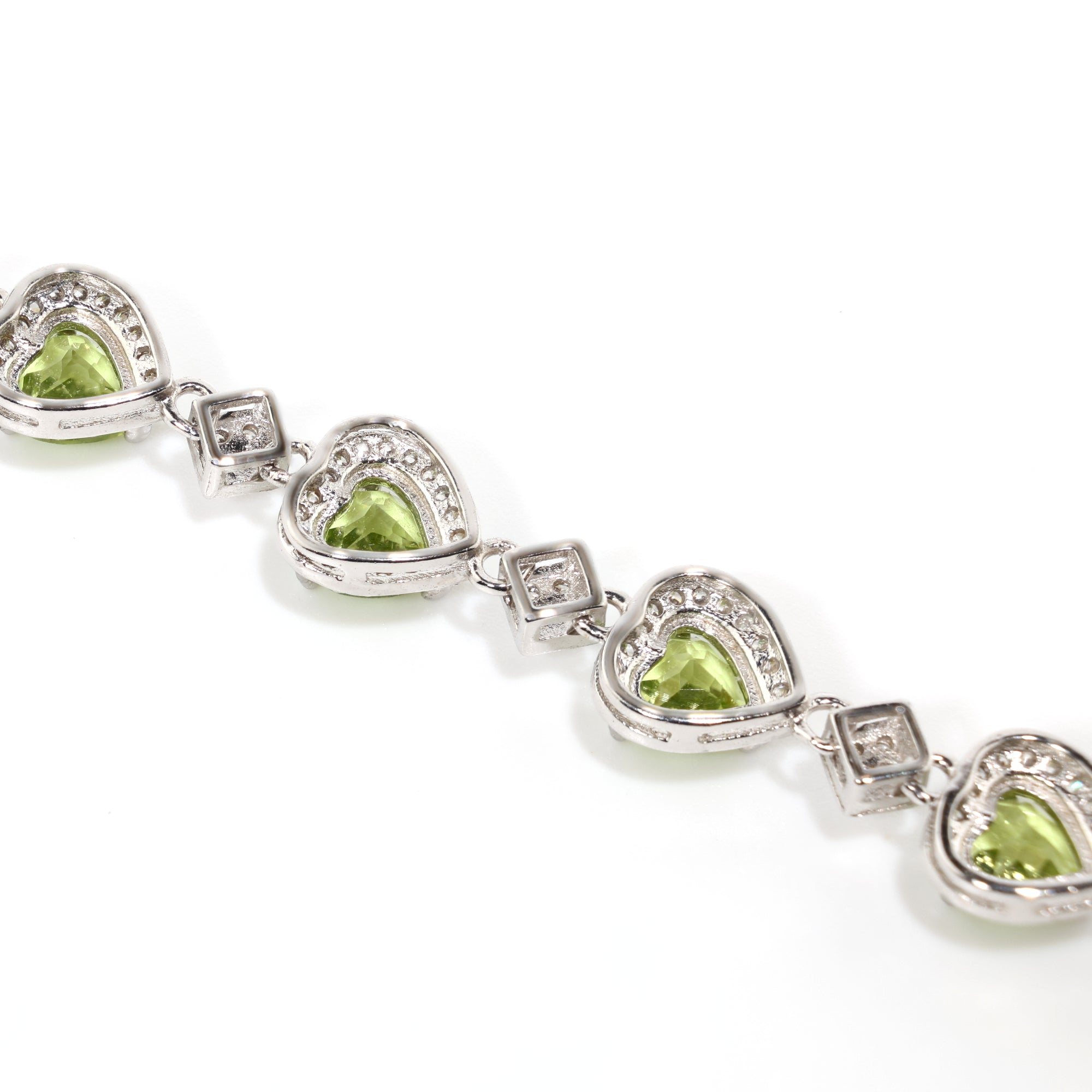Peridot Heart Bracelet