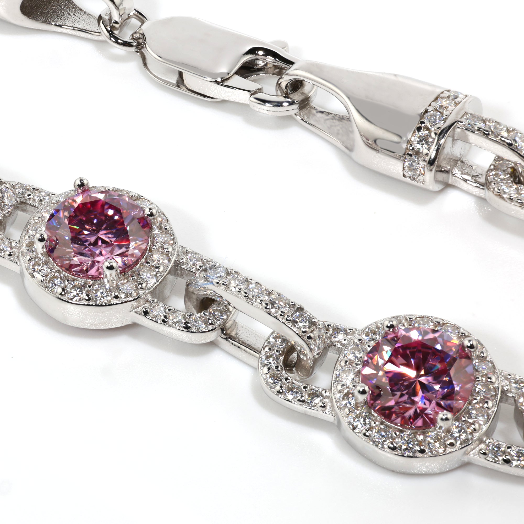 Argentum Pink Halo Link