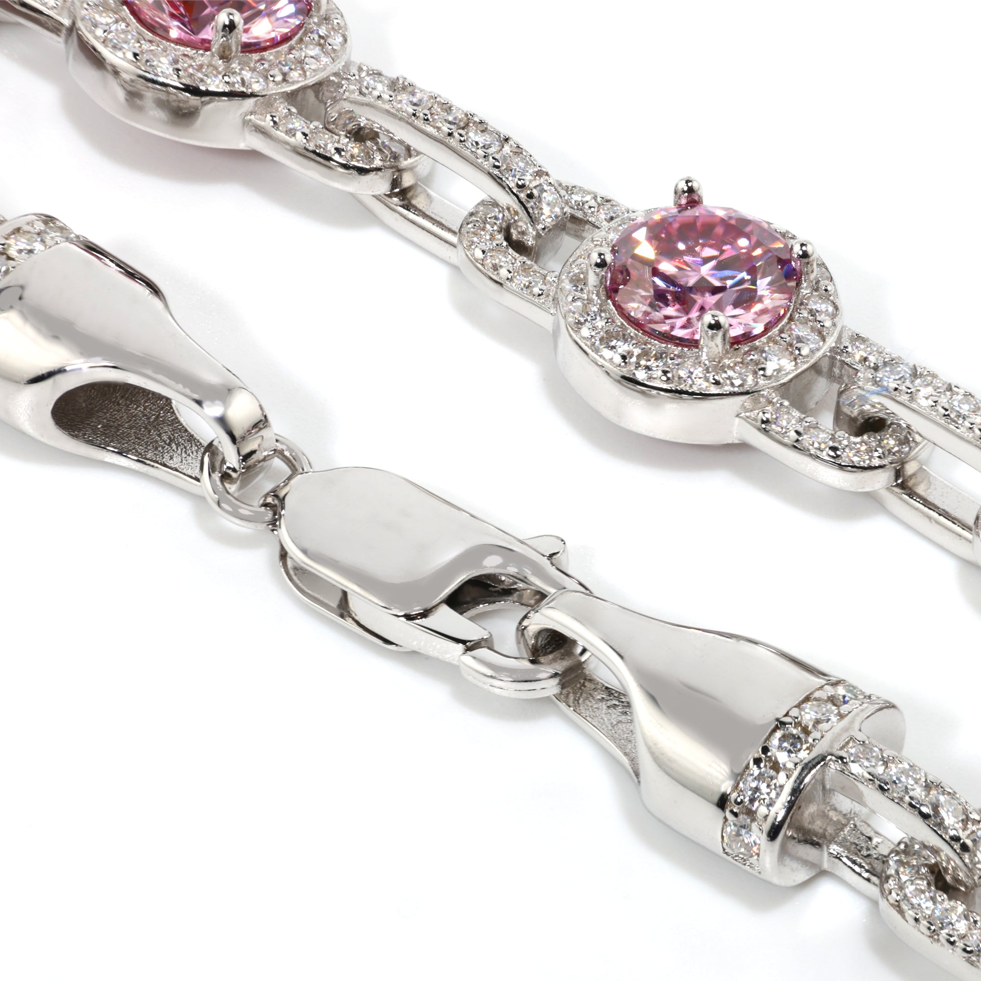 Argentum Pink Halo Link
