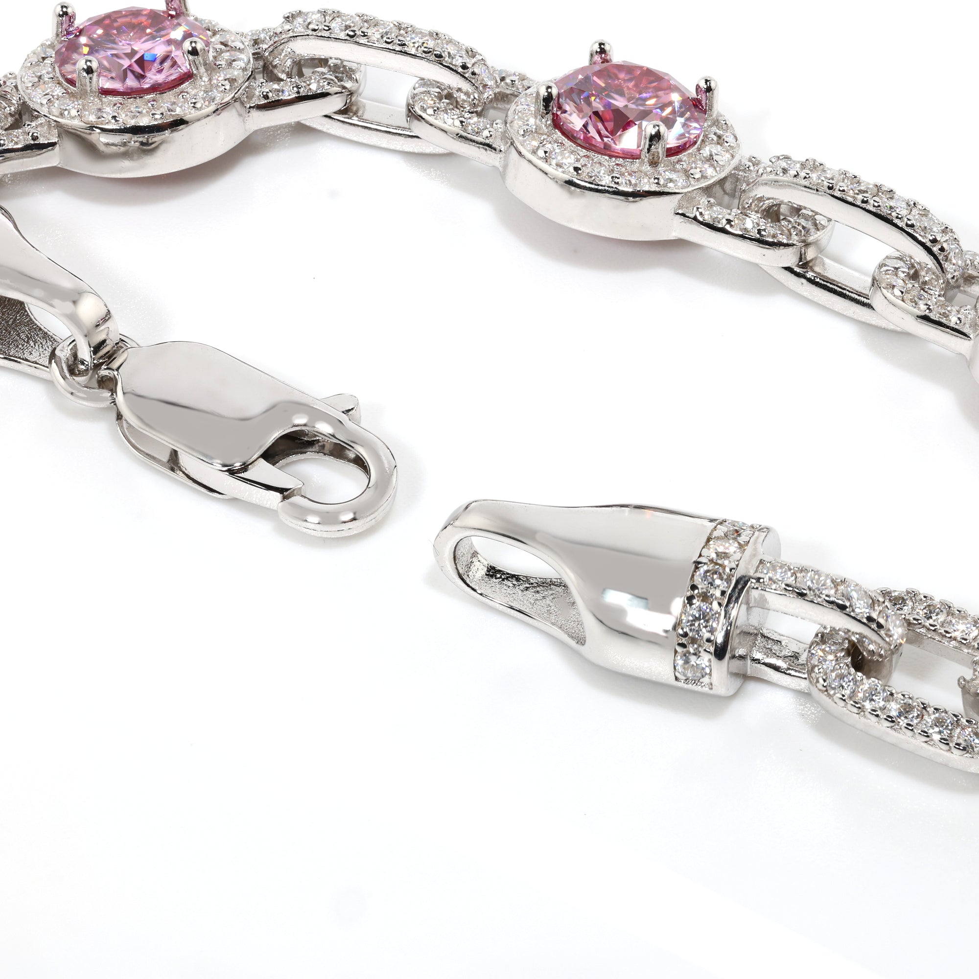 Argentum Pink Halo Link