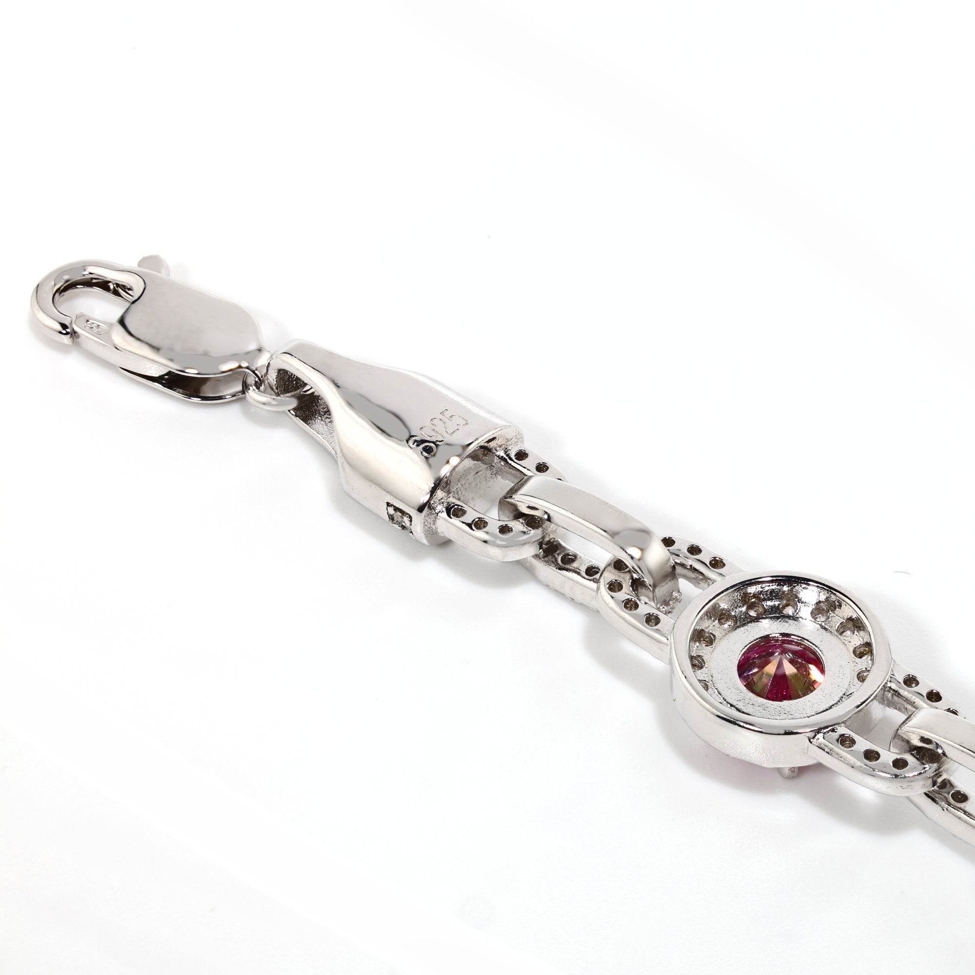 Argentum Pink Halo Link