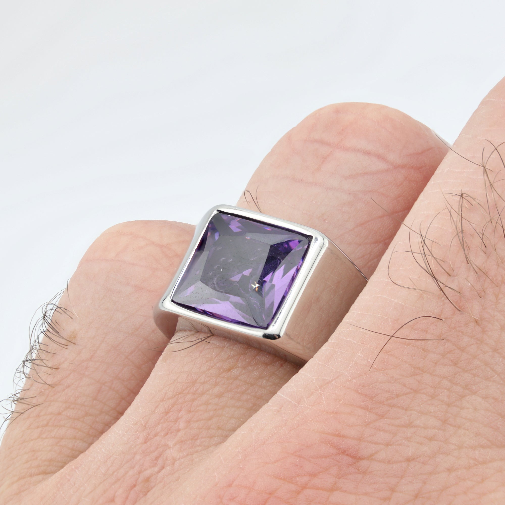 Amethyst Sovereign Signet Ring