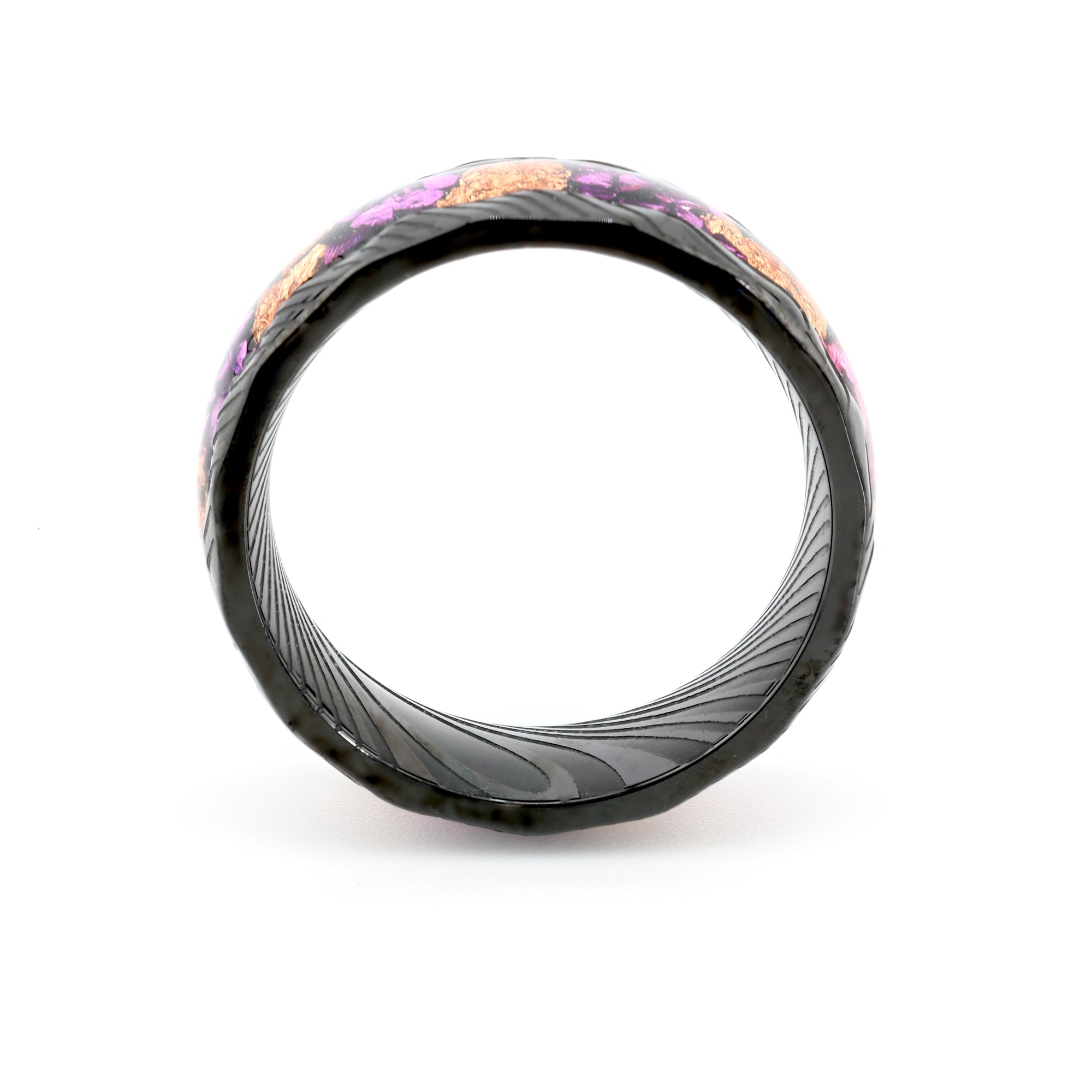 Crimson Nebula Goldleaf Ring