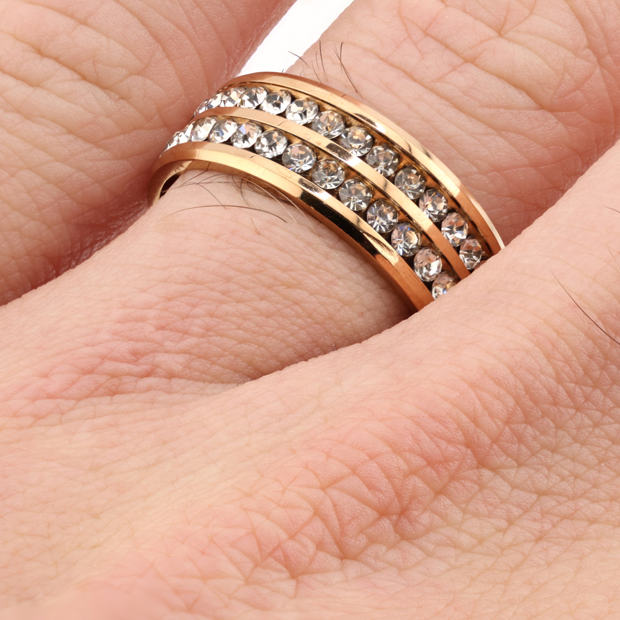 Rose Gold Halo Ring