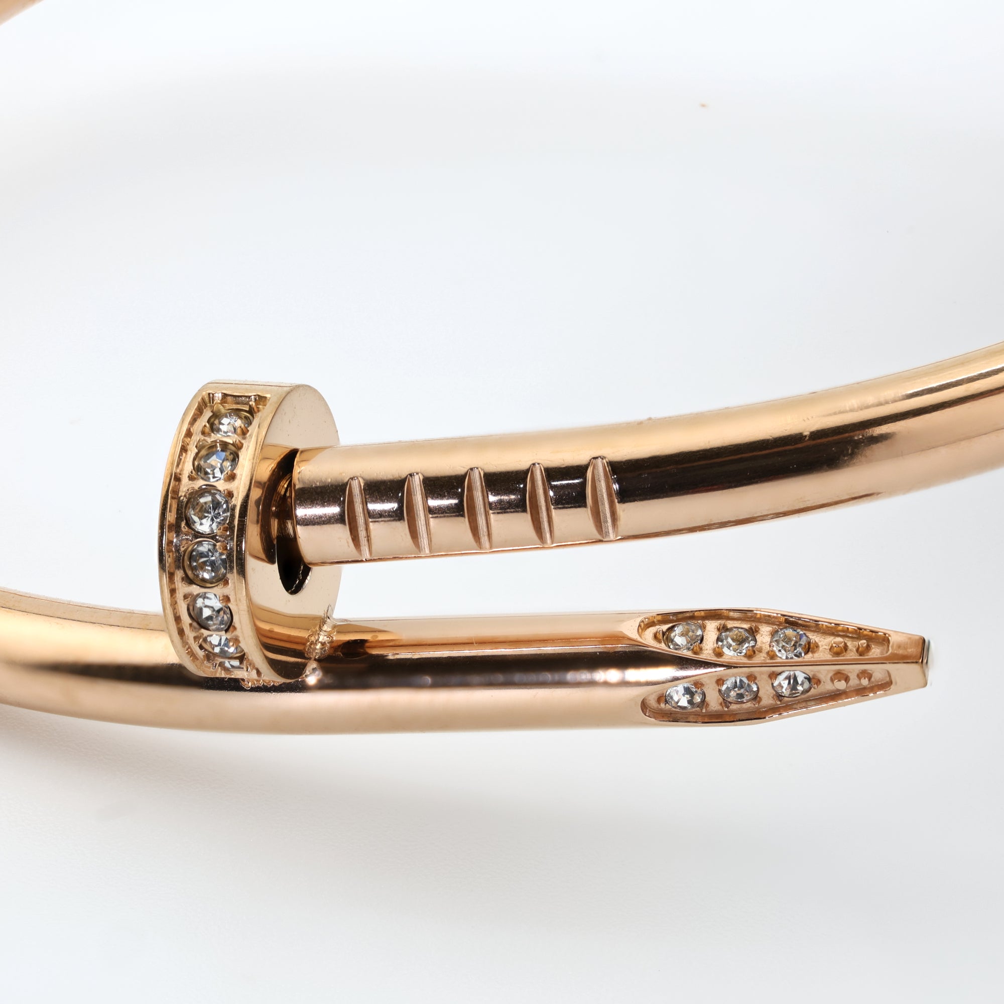Rosé Élan Crystal Nail Bangle