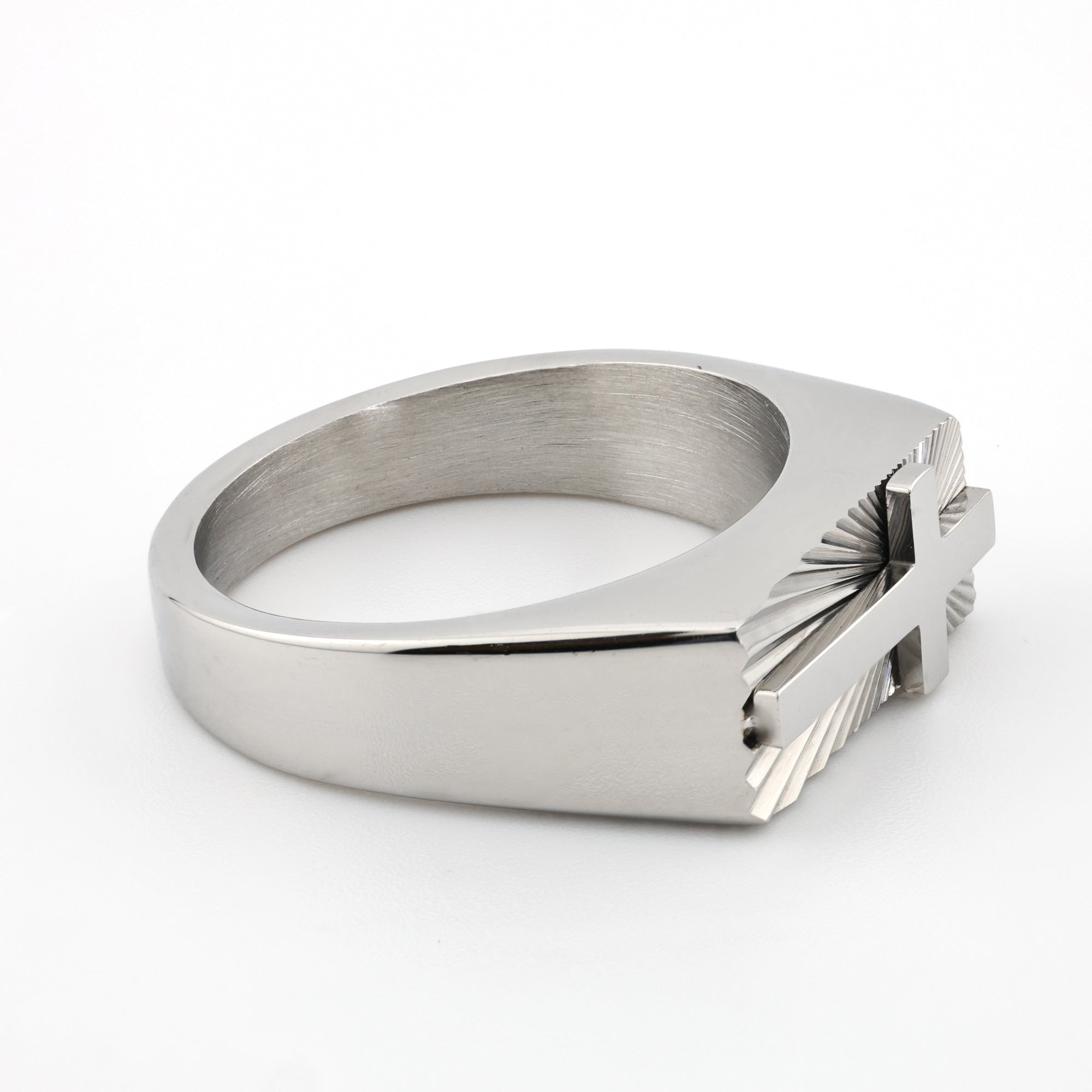 Chrome Covenant Cross Ring