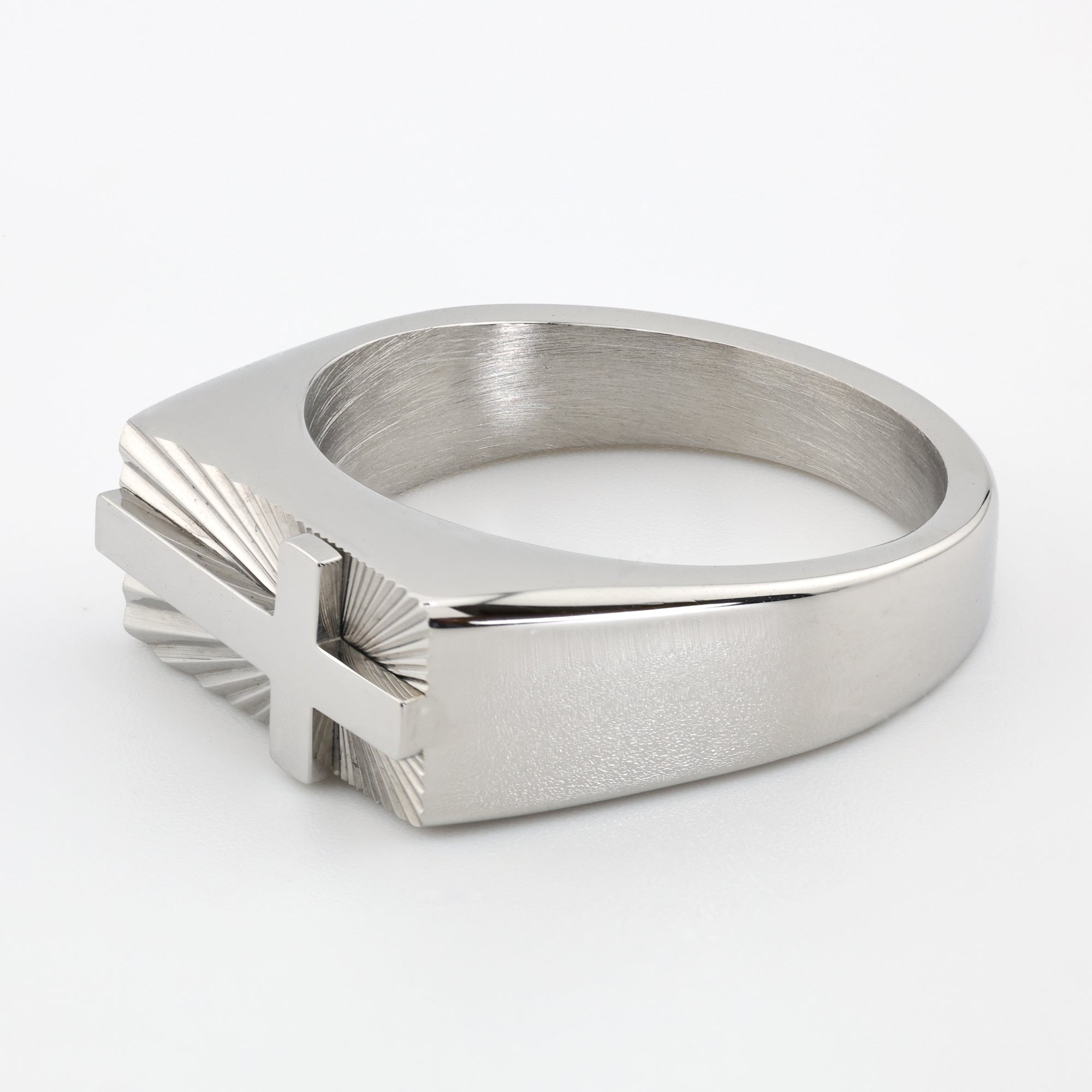 Chrome Covenant Cross Ring