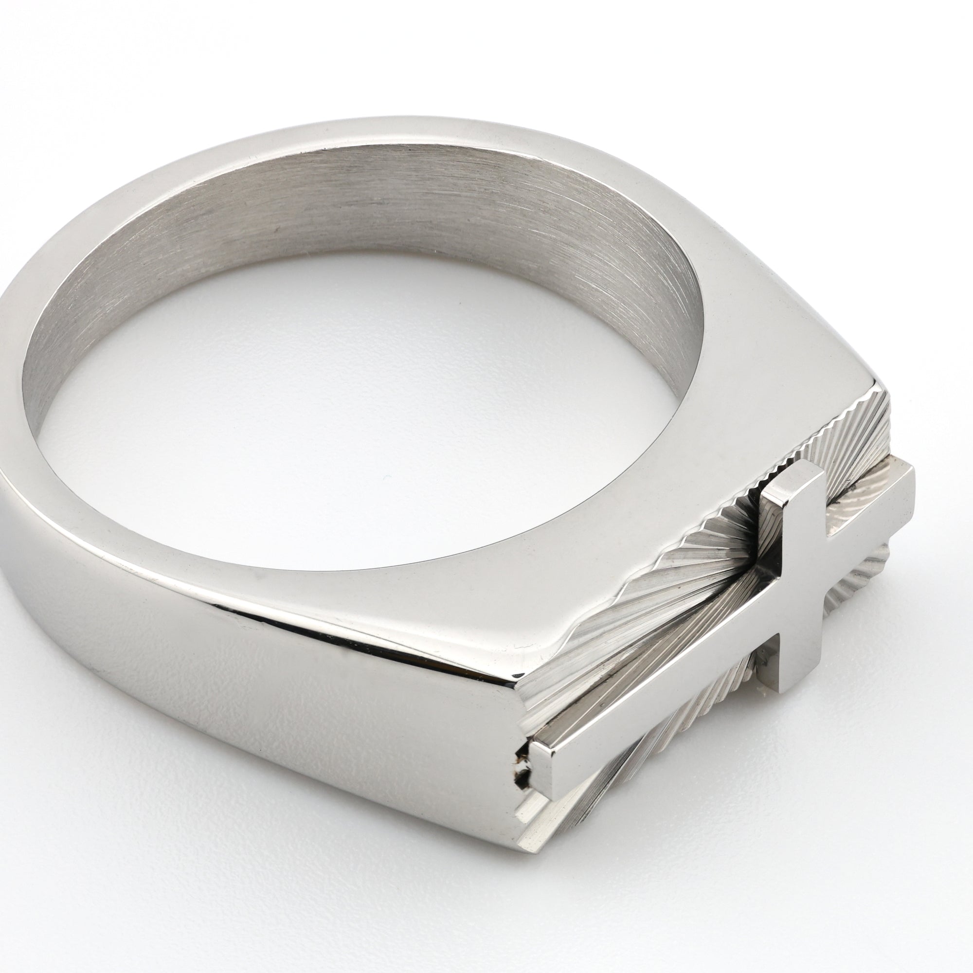 Chrome Covenant Cross Ring