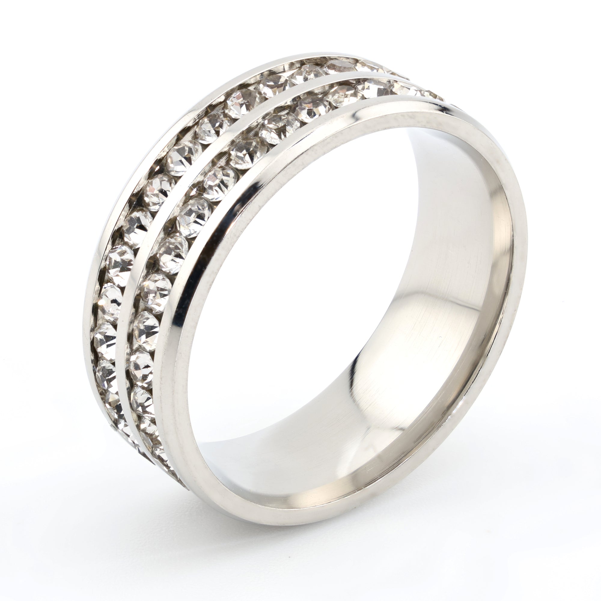 Argentum Twin Halo Ring