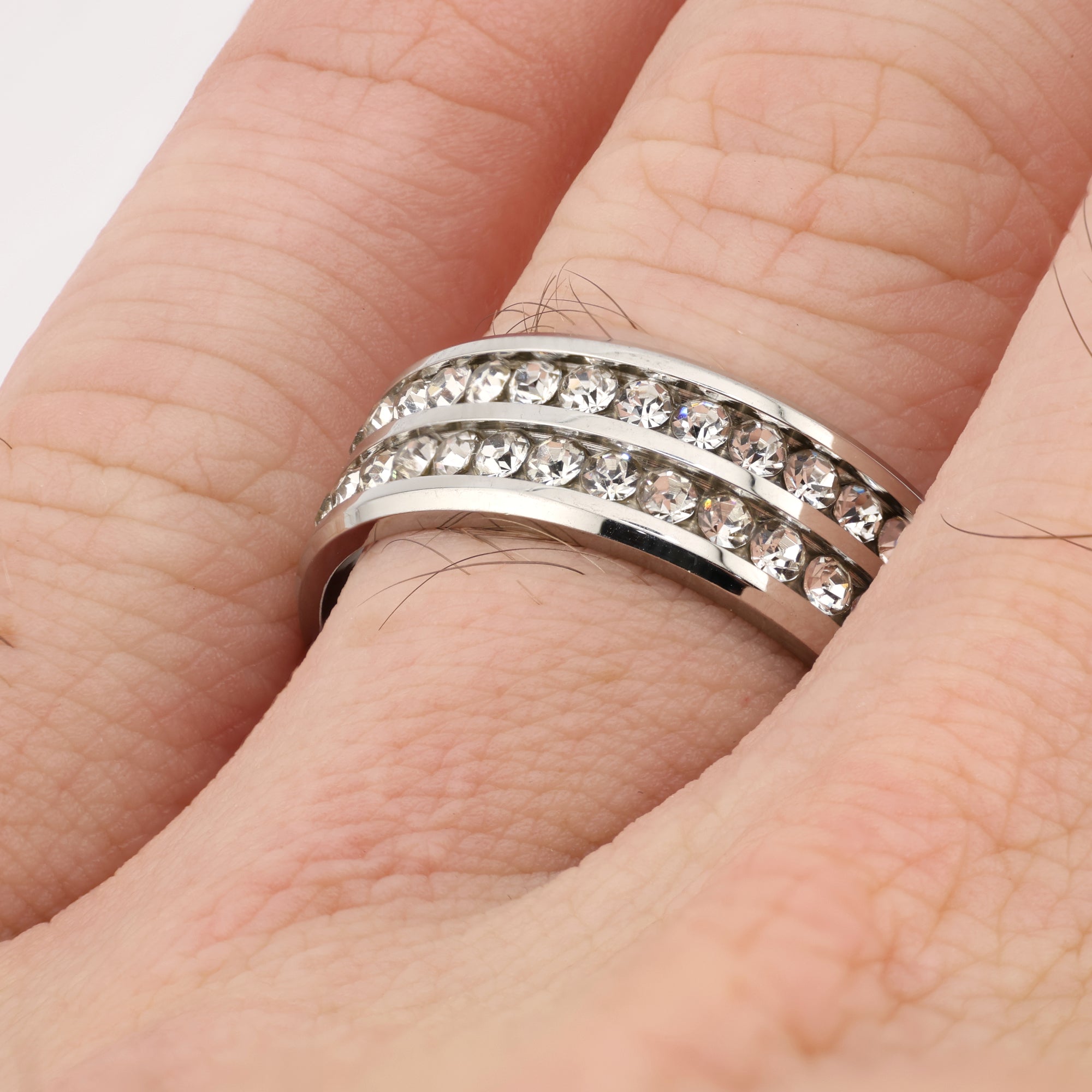 Argentum Twin Halo Ring