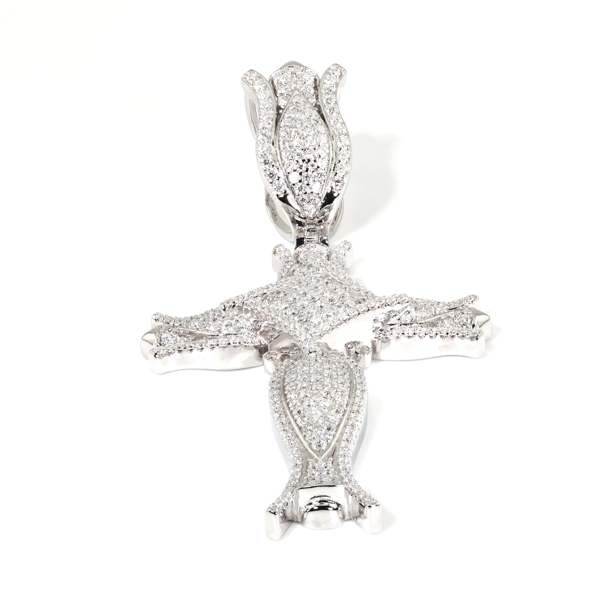 Argentum Flora Cross Pendant